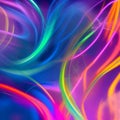Futuristic random image background, colourful cloud smoke abstract line design