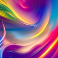 Futuristic random image background, colourful cloud smoke abstract line design