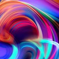 Futuristic random image background, colourful cloud smoke abstract line design