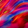 Futuristic random image background, colourful cloud smoke abstract line design
