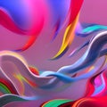 Futuristic random image background, colourful cloud smoke abstract line design