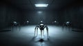 Futuristic Realism: Spiders In A Dark Room