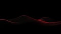 Futuristic Red Glowing Digital Waveform Abstract Background for Technology and Science Data Visualization Royalty Free Stock Photo