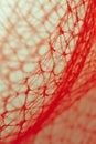 Futuristic Red Hexagonal Mesh Network Texture, Portrait Images Generative AI Royalty Free Stock Photo