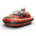 Futuristic Red Hovercraft Royalty Free Stock Photo