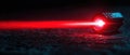 Futuristic Red Laser Beam High Tech Light Sci Fi Technology Dark Background Royalty Free Stock Photo