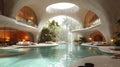 A futuristic rendering of a coliving space showcasing the transformation of shared living spaces into highly desirable