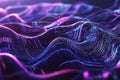 A futuristic representation of big data analysis, featuring glowing holographic data points,