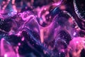 A futuristic representation of big data analysis, featuring glowing holographic data points,