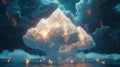 Futuristic Representation of Cloud Computing in Abstract Form