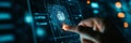 AIPowered Resume Screening Holographic CV Analysis Futuristic resume screening AI technology holographic interface