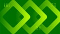 abstract rhombus technology green background