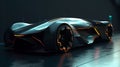 The Futuristic Ride - UHD Photo-Realistic ISO View of an Impressive Car, Generative AI Royalty Free Stock Photo