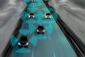 Futuristic road of genius for intelligent self driving cars,Arti