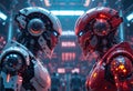 Futuristic Robot Face-Off