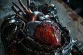 Futuristic Robot Heart Design with Sleek Mechanical look