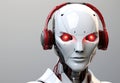 Futuristic robot technology future android artificial cybernetic ai concept cyborg