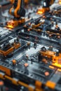 Futuristic Robotic Assembly Line for Modular Construction Panels and Quality Control Teams