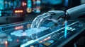 Futuristic Robotic Hand Interaction