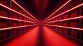 Futuristic Robotic Sorting in High-Tech Warehouse