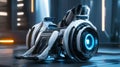 Futuristic Robotic Wheelchair Design with Innovative Technology Royalty Free Stock Photo