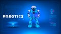 Futuristic robotics banner