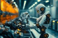 Futuristic Robotics in Modern Factories , AI Integration and Automation