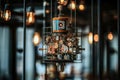 Futuristic Robotics: Upclose Image of Automation and Artificial Intelligence with Copy Space