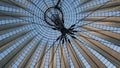 The futuristic roof over Potsdamer Platz Square in Berlin - Sony Center - CITY OF BERLIN, GERMANY - MAY 21, 2018