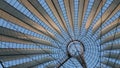 The futuristic roof over Potsdamer Platz Square in Berlin - Sony Center - CITY OF BERLIN, GERMANY - MAY 21, 2018