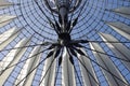 Futuristic roof, Potsdamer Platz, Berlin, Germany. Royalty Free Stock Photo