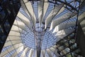 Futuristic roof, Potsdamer Platz, Berlin, Germany Royalty Free Stock Photo