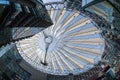 Futuristic roof at Sony Center, Potsdamer Platz, Berlin, Germany Royalty Free Stock Photo