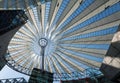 Futuristic roof at Sony Center, Potsdamer Platz, Berlin, Germany Royalty Free Stock Photo