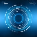 Futuristic Sci-Fi Circular HUD Element