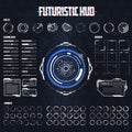 Futuristic Sci-Fi HUD Elements Set