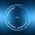 Futuristic Sci-Fi Circular HUD Element