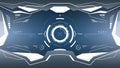 Futuristic Sci-Fi Technology HUD Screen