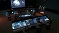 Futuristic science fiction command center V2.