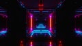 Futuristic scifi temple 3d render