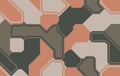 Futuristic seamless texture. Geometric hi-tech pattern. Vector  background Royalty Free Stock Photo