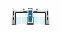 Futuristic Security Gate and Access Control Portal Royalty Free Stock Photo