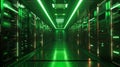 The futuristic server room.AI generated image Royalty Free Stock Photo