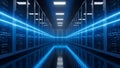Data Center Server Room Modern Network and High-Speed Data Royalty Free Stock Photo