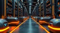 Data center server internal Royalty Free Stock Photo