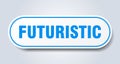 futuristic sign. rounded isolated button. white sticker Royalty Free Stock Photo