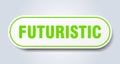 futuristic sign. rounded isolated button. white sticker Royalty Free Stock Photo