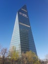 The futuristic skyscraper headquarters of Finansbank in Levent Istanbul