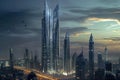 Futuristic skyscrapers with innovative architectural designs