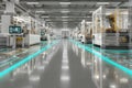 Futuristic Smart Factory with Advanced Robotics and Digital Automation Integration Generative AI Royalty Free Stock Photo